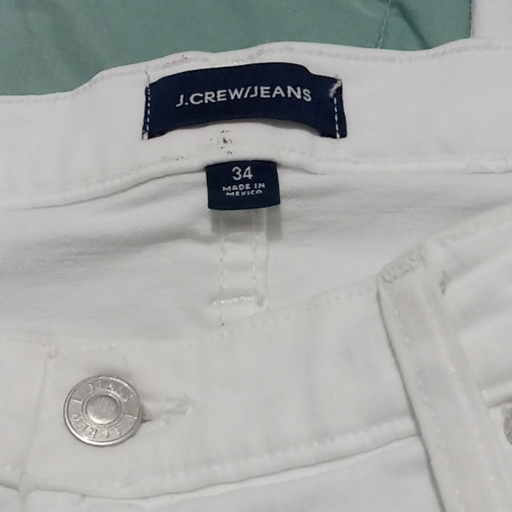 J.crew white jeans ,size w34